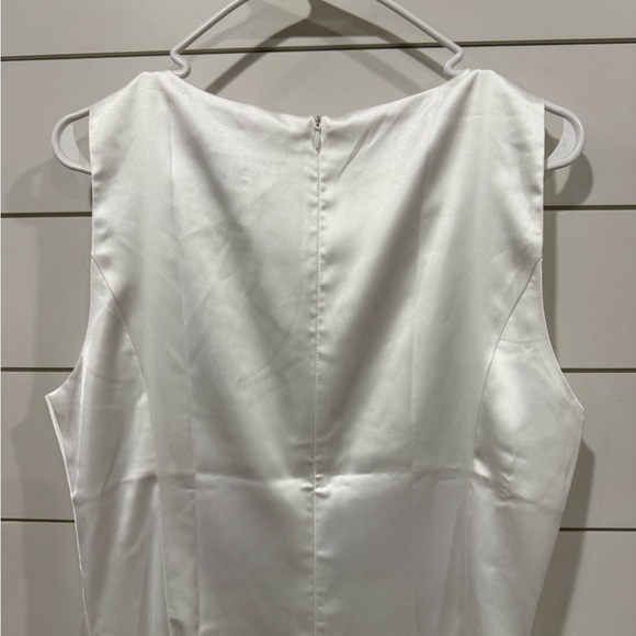 RIHOAS  White Bow Sheath Dress with Slit - Picture 5 of 9